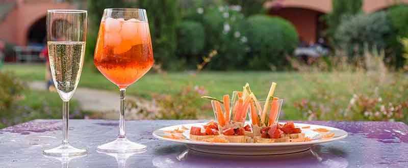 Aperitif at the Campetroso restaurant